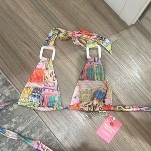 NWT strawberry milk mob bikini set